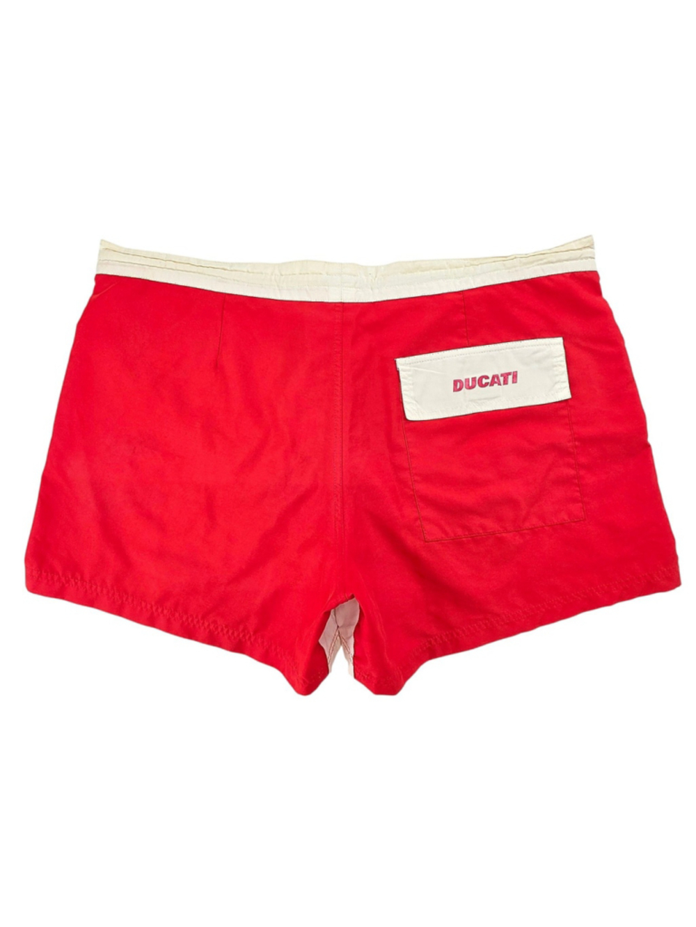 Ducati Swim Trunks Mens L Red Italy Short Inseam Retro Y2K Board Shorts